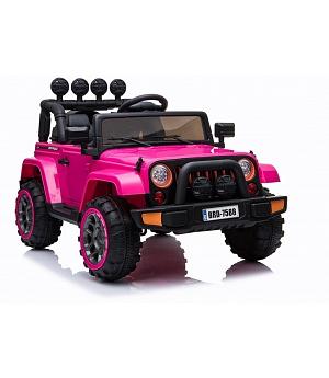 Cochecito Jeep Mountain 12V, 4x4 ROSA-PINK, 4WD, MANDO RC - INDA490-RA-LE-7588